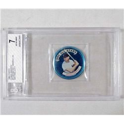 1964 TOPPS MICKEY MANTLE COIN - GRADED 7 NEAR MINT