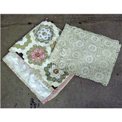 LOT OF 2 VINTAGE LINENS