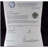 Image 5 : 14K WHITE GOLD LADIES EMERALD AND DIAMOND RING - SIZE 7