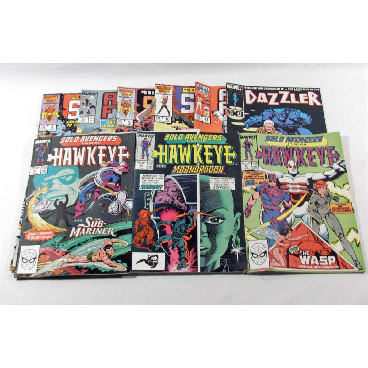 LOT OF 10 VINTAGE MARVEL COMIC BOOKS - 75 CENT COVERS