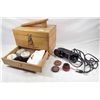 Image 3 : VINTAGE SHOE SHINE BOX W/ CONTENTS