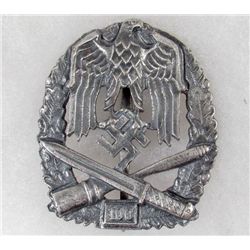 GERMAN NAZI ARMY GENERAL ASSAULT BADGE - 100 ASSAULTS