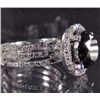 Image 3 : 14K WHITE GOLD LADIES BLACK AND WHITE DIAMOND RING - SIZE 6