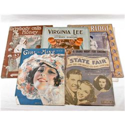 LOT OF 4 PIECES OF VINTAGE SHEET MUSIC INCL. BLACK AMERICANA