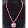 Image 1 : 14K GOLD LADIES RUBY AND DIAMOND NECKLACE