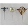 Image 2 : LOT OF 3 GERMAN NAZI STICK PINS