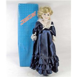 VINTAGE PRINCESS DIANNA PORCELAIN DOLL IN ORIGINAL BOX