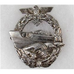 GERMAN NAZI E-BOAT BADGE - 2ND PATTERN