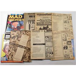 LOT OF 15 VINTAGE MAGAZINES - MAD, CRACKED, MORE