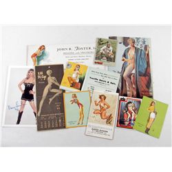 LOT OF EPHEMERA - PIN-UP GIRLS, CALENDARS, ETC