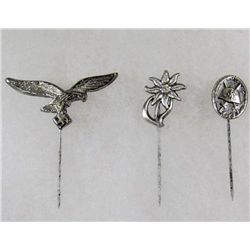 LOT OF 3 GERMAN NAZI STICK PINS