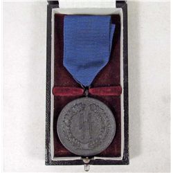 RARE CASED GERMAN NAZI SS 4 YEAR LONG SERVICE DECORATION