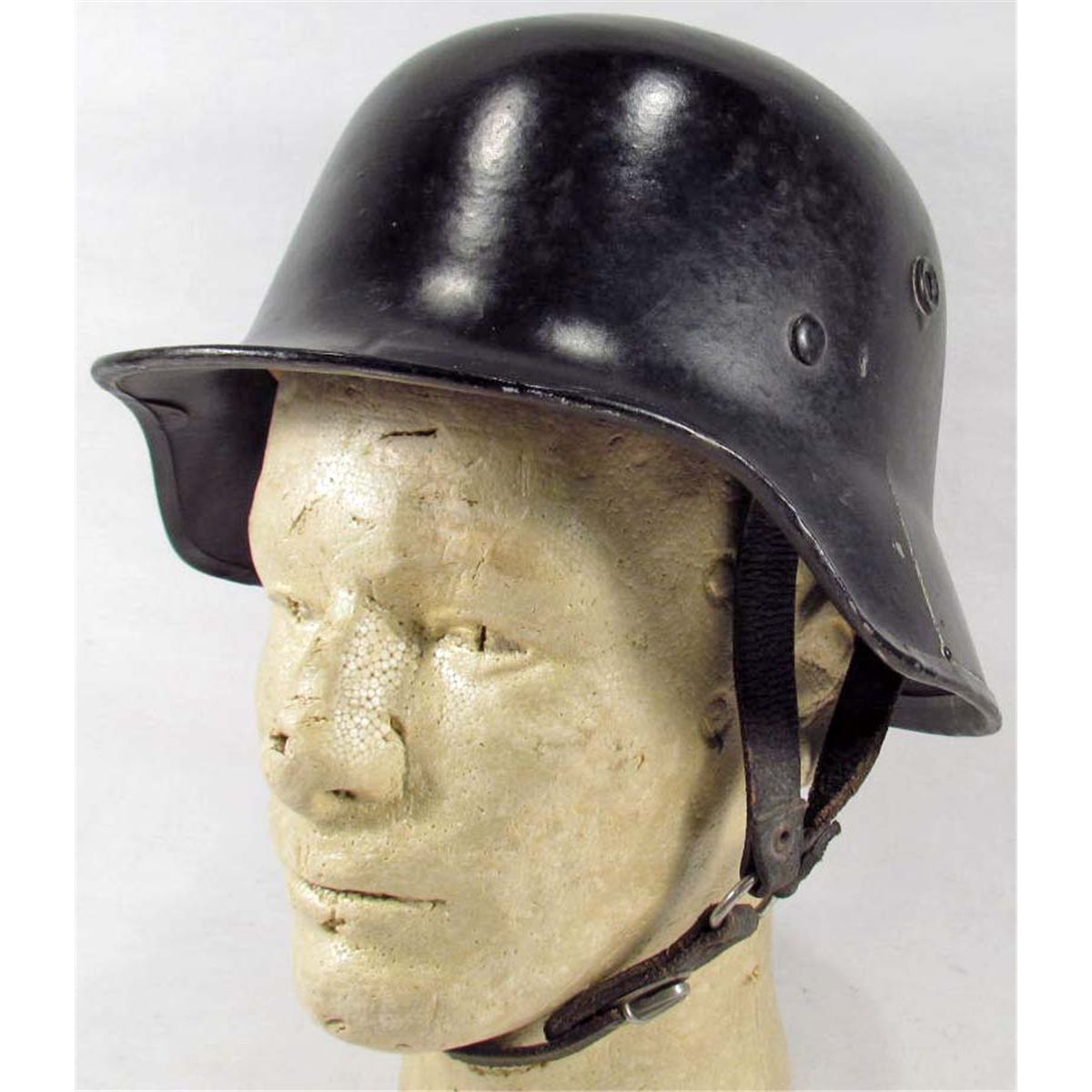 Rare German Nazi Allgemeine Ss Parade Vulkanfiber Helmet - 