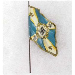 GERMAN NAZI ELASTOLIN NAVAL REGIMENTAL STANDARTE FLAG