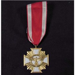 RARE GERMAN NAZI NSDAP 25 YEAR LONG SERVICE DECORATION W/ RIBBON