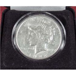 1923-S PEACE SILVER DOLLAR - UNC
