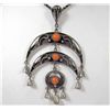 Image 1 : VINTAGE SILVER AND CORAL NECKLACE