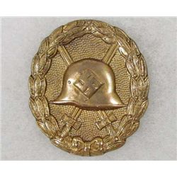 GERMAN NAZI GOLD WOUND BADGE