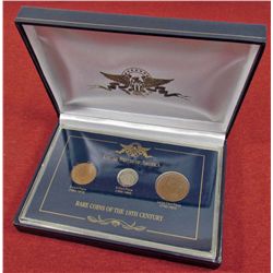SET - RARE COINS OF THE 19TH CENTURY - IN CASE