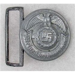 GERMAN NAZI WAFFEN SS OFFICERS BELT BUCKLE