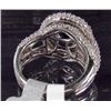 Image 4 : 14K WHITE GOLD LADIES TANZANITE AND DIAMOND RING - SIZE 7.25