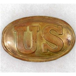 US CIVIL WAR UNION ARMY US CARTRIDGE BOX PLATE