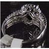 Image 4 : 14K WHITE GOLD LADIES BLACK AND WHITE DIAMOND RING - SIZE 7