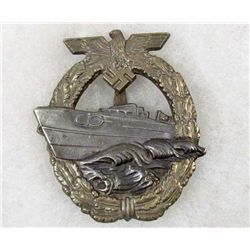 RARE GERMAN NAZI NAVAL 2ND MODEL E BOAT BADGE