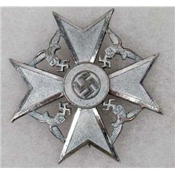 RARE WW2 GERMAN NAZI SILVER SPANISH CROSS WITHOUT SWORDS