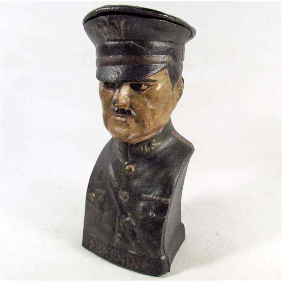 US WW1 GENERAL JOHN J BLACKJACK PERSHING COIN PIGGY BANK