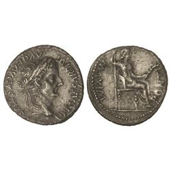 Denario. - 14-37 d.C. - TIBERIO. - Anv.: TI. CAESAR DIVI AVG. F. AVGVSTVS. Cabeza laureada a derecha