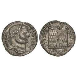 Argénteo. - Acuñada el 306 d.C. - MAXIMIANO HERCULIUS. - Anv.: MAXIMIANVS AVG. Busto laureado a dere