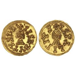 Triente. - SISEBUTO (612-621). - ISPALI (Baética). - Anv.: SISEBVTVS RE. Rev.: ISPLI PIV (punto