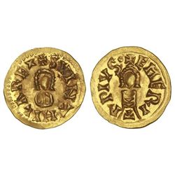 Triente. - SUINTILA (621-631). - EMERITA (Lusitania). - Anv.: SVINTHILREx. Rev.: EMERI/T/PIVS.