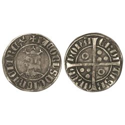 Croat. - JAUME II. - BARCELONA. - Anv.: +IACOBVS DEI GRACIA REX. Efigie coronada a izquiera con vest