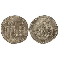 4 Reales. - SEVILLA. - Anv.: Escudo entre S - . Rev.: Ensayador . Magnífica. RARA en esta conserva