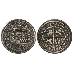 4 Reales. - 1683. - SEGOVIA. - B.R. - Acueducto de tres arcos. (Perforación producida por un defecto