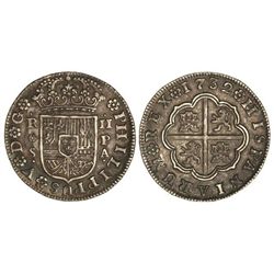 2 Reales. - 1732. - SEVILLA. - P.A. - Pátina. Cal-1432. EBC. - -