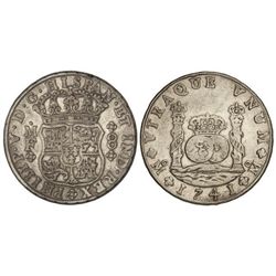8 Reales. - 1741. - MÉXICO. - M.F. - Columnario. Cal-791. MBC. - -