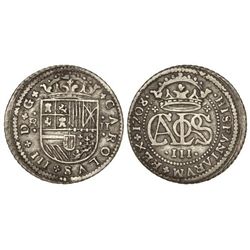 2 Reales. - 1708. - BARCELONA. - Cal-24. MBC+. - -