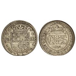 2 Reales. - 1710. - BARCELONA. - Cal-26. MBC+. - -