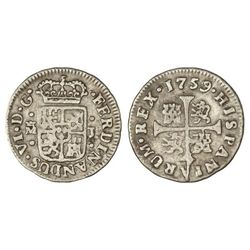 1/2 Real. - 1759. - MADRID. - J. - Cal-659. MBC. - -