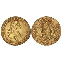 8 Esudos. - 1758. - NUEVO REINO. - J. - Cal-66. MBC. - -