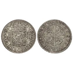 2 Reales. - 1766. - MADRID. - P.J. - Restos de pátina. Cal-1296. MBC+/MBC. - -