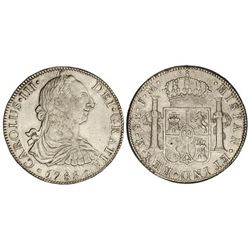 8 Reales. - 1788. - MÉXICO. - F.M. - (Acuñación algo floja en parte,zonas de plata agria). Cal-942.