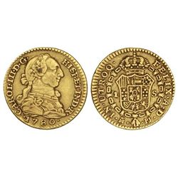 1 Escudo. - 1780. - MADRID. - P.J. - Cal-1530. MBC. - -