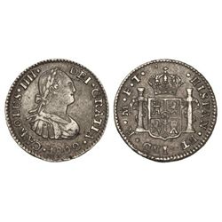 1/2 Real. - 1802. - MÉXICO. - F.T. - Pátina. Cal-1297. MBC. - -