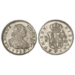 1 Real. - 1799. - MADRID. - M.F. - Brillo original. RARA en esta conservación. Cal-1126. SC. - -