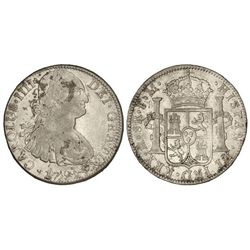8 Reales. - 1792. - MÉXICO. - F.M. - (Pequeñas manchitas en anverso). Cal-685. MBC/MBC+. - -