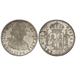 8 Reales. - 1794. - MÉXICO. - F.M. - (Pequeños golpecitos). Cal-687. MBC. - -